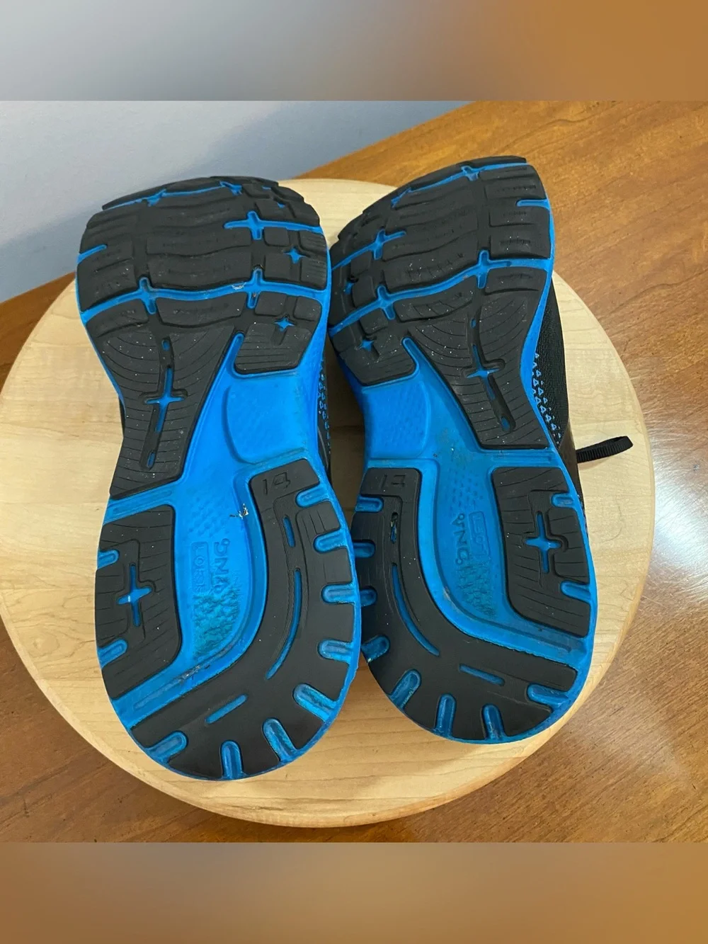 Brooks Ghost 14 Men's 13 Black/Blackened Pearl/Blue Neutral Running Shoes READ* - Picture 10 of 16